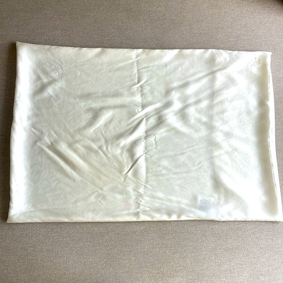 SLIP 100% Pure Mulberry Silk Queen Envelope Pillowcase – Ivory – Like New - Picture 6 of 9